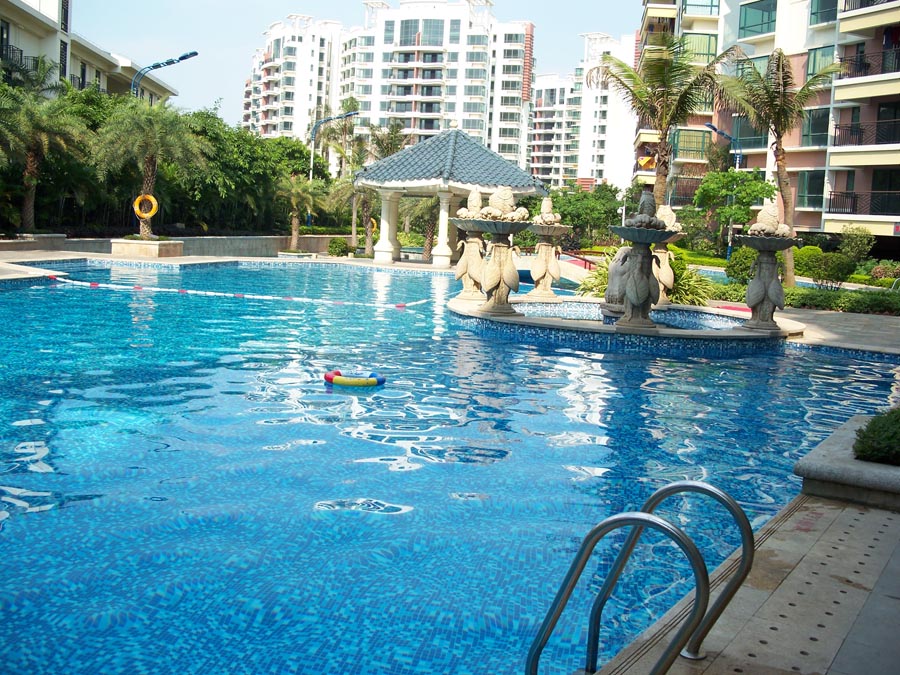 南海狮山湖景湾泳池水处理采购及安装工程